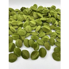 Hedef Bijuteri 100GR Fıstık Yeşili, Yeşil Renk Yassı Badem Model Kadife Boncuk Takı,çanta Yapım Boncuğu (~32 Adet)