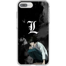 Dali Design Apple iPhone 8 Plus Uyumlu Şeffaf Kılıf L Tasarımlı