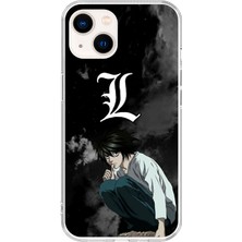 Dali Design Apple iPhone 13 Mini Uyumlu Şeffaf Kılıf L Tasarımlı