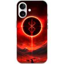 Dali Design Apple iPhone 16 Plus Uyumlu Şeffaf Kılıf Berserk Tasarımlı 1