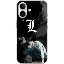 Dali Design Apple iPhone 16 Plus Uyumlu Şeffaf Kılıf L Tasarımlı