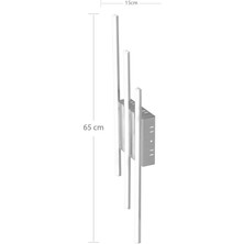 NZL Lighting Üçlü Şerit Üç Renkli Krom Ledli Aplik ve Yatak Odası Aplik