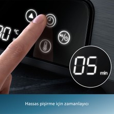 Philips 7000 Serisi Izgara ve Tost Makinesi - Sıcaklık Sensörü ve 8 Ön Ayarlı Programlar ile Geniş Yüzeye Sahip Izgara, Dijital Sıcaklık Kontrolü, Kolay Temizlenebilir