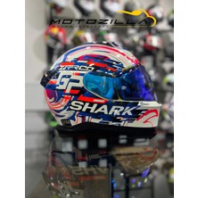 Skwal I3 Zarco Gp Ledli Kapalı Kask (+1 Mavi Vizör)