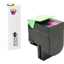 PlusPrint Lexmark 80C8SM0/LEXMARK CX410DTE Uyumlu Kırmızı Muadil Toner 2000 Syf