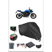 Honda Cb 750 Hornet Için Arka Çanta Ve Kilit Uyumlu Siyah Motosiklet Branda, Güvenli