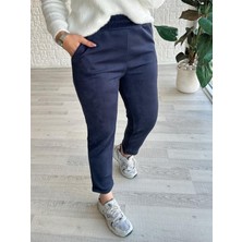 Leilaa Duble Paça Süet Pantolon