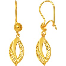 Bilezikci Lale Sallantılı 22 Ayar Altın Küpe