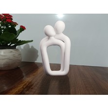 Hediyehanem Sevgili Aşk Masa Üzeri Dekor-Dekoratif Heykel Hediyelik 13 x 8 x 5 cm