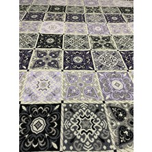 Livory Home Savan Çok Amaçlı Halı-Kilim Örtüsü Kare Mor