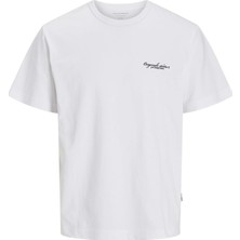 Jorboston Chest Brandıng Tee Ss Cn P.beyaz