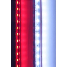 Demir Led Alüminyum Kasalı Çubuk Barled 12V 72 Ledli 5730 Şeffaf Cam Beyaz LED