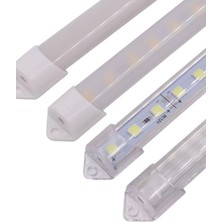 Demir Led Alüminyum Kasalı Çubuk Barled 12V 72 Ledli 5730 Opak Cam Beyaz LED
