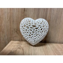 3D Baskı Deliği Olan Kalp Figürü