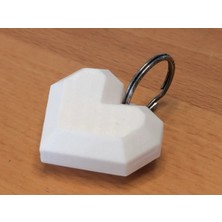 Kalp Şeklinde Mini Saklama Kutulu Anahtarlık 3lü Paket