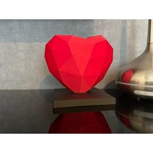 Geometrik Kalp Şeklinde Dekoratif Lamba