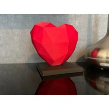 Geometrik Kalp Şeklinde Dekoratif Lamba