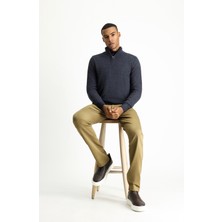 Slim Fit Dar Kesim Likralı Kanvas / Chino Pantolon