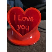 3D Baskı "ı Love You" Kalp Figürü
