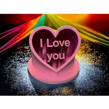 3D Baskı "ı Love You" Kalp Figürü
