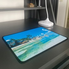 Zayka  Zayka® 25X32 cm Küçük Boy Mouse Pad Manzara Ada