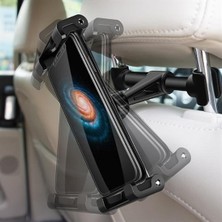 Zayka® Oto Koltuk Arkası Telefon Tablet Tutucu Ayarlanabilir 360 Derece Dönebilen Pratik Stand