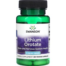 Swanson Lityum Orotat, 5 Mg, 60 Veg.kapsül