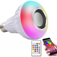 Bluetooth Hoparlör Akıllı LED Ampul Lamba