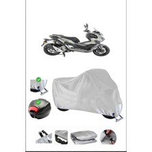 Mondial 250 Ressivo Için Arka Çanta Ve Kilit Uyumlu Gri Motosiklet Branda, Güvenli