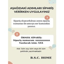 B.s.c Home Okul Peçete, Beslenme Örtüsü (Isme Özel) Keçe