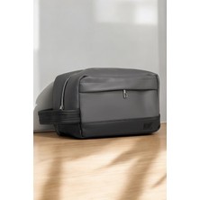 Aggu Bebe Nons Deri Siyah Erkek Tıraş Çantası Günlük El Çantası Portföy & Clutch Bakım Çantası