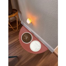 Silikon Mama Matı Havuzlu Yıkanabilir Kaymaz Evcil Hayvan Beslenme Matı Kedi Köpek Paspası 50X25 cm