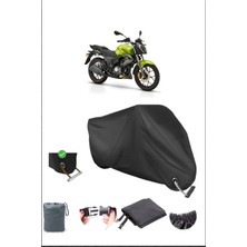 Breen Rks RK125-S Için Kilit Uyumlu Siyah Motosiklet Branda, Güvenli, Su Geçirmez