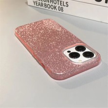 Grabono Apple iPhone 13 Pro Kılıf Parlak Simli Muhteşem Görünüm, Sert ve Dayanıklı Iki Katmanlı Ultra Koruma Sert Silikon