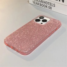 Grabono Apple iPhone 13 Pro Kılıf Parlak Simli Muhteşem Görünüm, Sert ve Dayanıklı Iki Katmanlı Ultra Koruma Sert Silikon