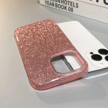 Grabono Apple iPhone 13 Pro Kılıf Parlak Simli Muhteşem Görünüm, Sert ve Dayanıklı Iki Katmanlı Ultra Koruma Sert Silikon