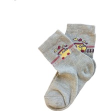 Butik Erkek Çocuk 4 Adet Lokomotif Desenli Soket Çorap 0 -1,1-2, 3-4 Yaş
