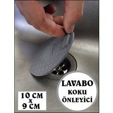 Cozley Lavabo Kötü Koku Giderici Önleyici Silikon Mat - Sızdırmaz Lavabo Tıkacı - Lavabo Tıpası Evye Kapağı - Böcek Önleyici Kapak - GRİ