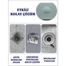 Cozley Lavabo Kötü Koku Giderici Önleyici Silikon Mat - Sızdırmaz Lavabo Tıkacı - Lavabo Tıpası Evye Kapağı - Böcek Önleyici Kapak - GRİ