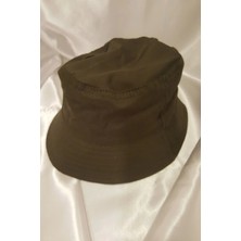 Rahan Şapka Bucket Şapka Balıkçı Kova Şapka Unisex Yuvarlak Şapka Haki