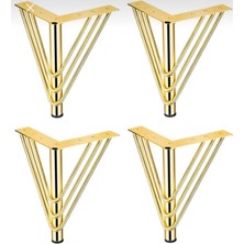12 cm Venüs Model Gold Metal Mobilya,dolap,koltuk,tv Ünitesi Ayakları (4 Adet)
