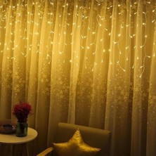 Zayka® 8 Fonksiyonlu 16 Saçaklı Perde LED 3  x  1 (Günışığı)