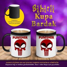 Asilmeydan Punisher Yazılı Kuru Kafa Sihirli Hediyelik Kupa Bardak-S74253