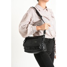 Baginn Y.s.deri Kadın Çapraz Askılı Postacı Çanta Vegan Omuz Çantası 22*15 cm Suni Deri Kapaklı Model