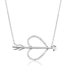 HS Demirci 925 Ayar Gümüş Aşk Oku Kadın Gümüş Kolye