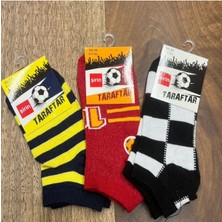 Taraftar Unisex Çocuk Çorap (12 Adet) 2 Ile 11 Yaş Arası Bedenlerde.