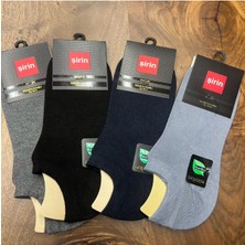 Bambu Kumaş Sıfır Konç Patik Erkek Çorap (12 Adet) 40-44