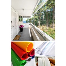 Branda Dünyası 200X910 cm Fermuarlı Şeffaf Balkon Brandası