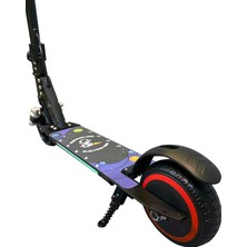 S5 Elektrikli Çocuk Amortisörlü Led'li Scooter 130 W ( Dizlik ve Dirseklik Hediyeli )