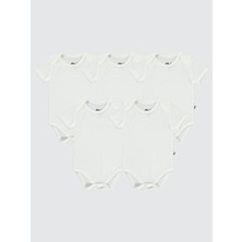 Civil Baby Bebek 5'li Çıtçıtlı Badi 12-36 Ay Beyaz